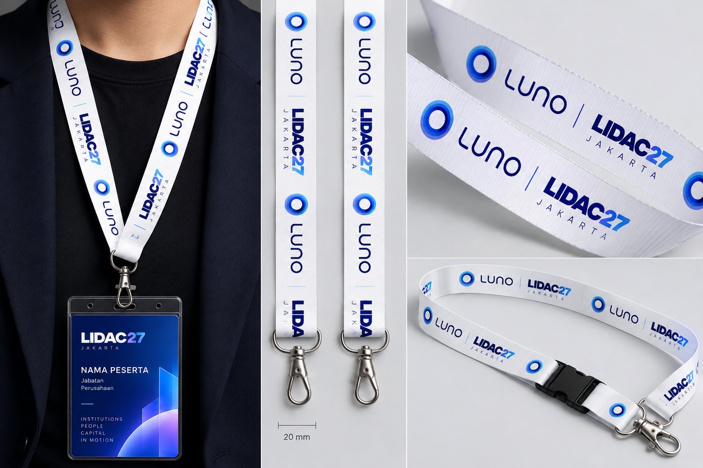 LIDAC27 name tag and lanyard